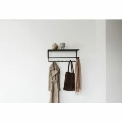 Kristina Dam Studio Grid Wandgarderobe - 75x28x28 Cm - Black -qeeboo shop unnamed file 711