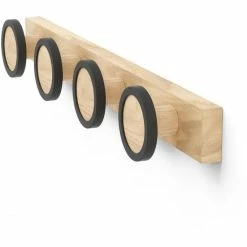 Umbra Hub Garderobenleiste - 50x5x7 Cm - Black/natural 8 Umbra Hub Garderobenleiste - 50x5x7 Cm - Black/natural -qeeboo shop unnamed file 720