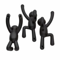 Umbra Buddy Haken 3er-Set - 25x19x8 Cm - Black -qeeboo shop unnamed file 74