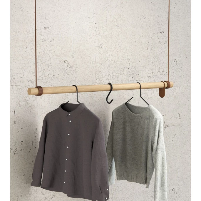 Lind DNA Cord SWINGS Kleiderständer/Schaukel - Länge: 110 Cm - Nature/nature 2 Lind DNA Cord SWINGS Kleiderständer/Schaukel - Länge: 110 Cm - Nature/nature – Bild 2