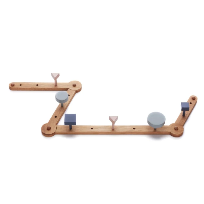 Applicata Cassiopeia Coat Rack Garderobe - Breite 143 Cm - H 9 Cm - Tiefe 7 Cm - Beech 2 Applicata Cassiopeia Coat Rack Garderobe - Breite 143 Cm - H 9 Cm - Tiefe 7 Cm - Beech – Bild 2