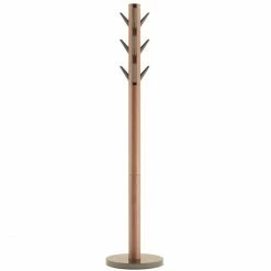 Umbra Flapper Garderobenständer - H 169 Cm - 39x39 Cm - Walnut/warm Gold