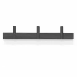 Depot 4 Design Depot4Design LINE UP Wandgarderobe - 41,5x3,7x3,7cm - Schwarz
