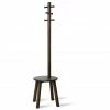 Umbra Pillar Garderobenständer Mit Hocker - ø 50 Cm - Höhe 165 Cm - Black/walnut -qeeboo shop unnamed file 876