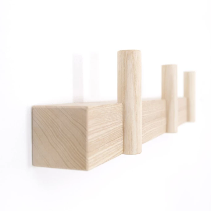 Depot 4 Design Depot4Design LINE UP Wandgarderobe - 41,5x3,7x3,7cm - Natur 2 Depot 4 Design Depot4Design LINE UP Wandgarderobe - 41,5x3,7x3,7cm - Natur – Bild 2