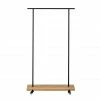 Weld & Co Eiche 01 Kleiderstange - S - B 90 Cm - T 40 Cm - H 170 Cm - Eiche Natur, Metall Schwarz -qeeboo shop unnamed file 916