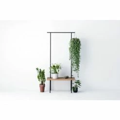 Weld & Co Eiche 01 Garderobe - S - B 90 Cm - T 40 Cm - H 190 Cm - Eiche Natur, Metall Schwarz -qeeboo shop unnamed file 925