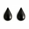 Normann Copenhagen Dropit Haken-Set S - 2er-Set - 7,7 X 5,0 X 8,0 Cm - Black -qeeboo shop unnamed file 93