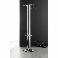 ZACK ATACIO Standgarderobe Mit Schirmständer - 32 X 165 X 32 Cm - Edelstahl -qeeboo shop unnamed file 965